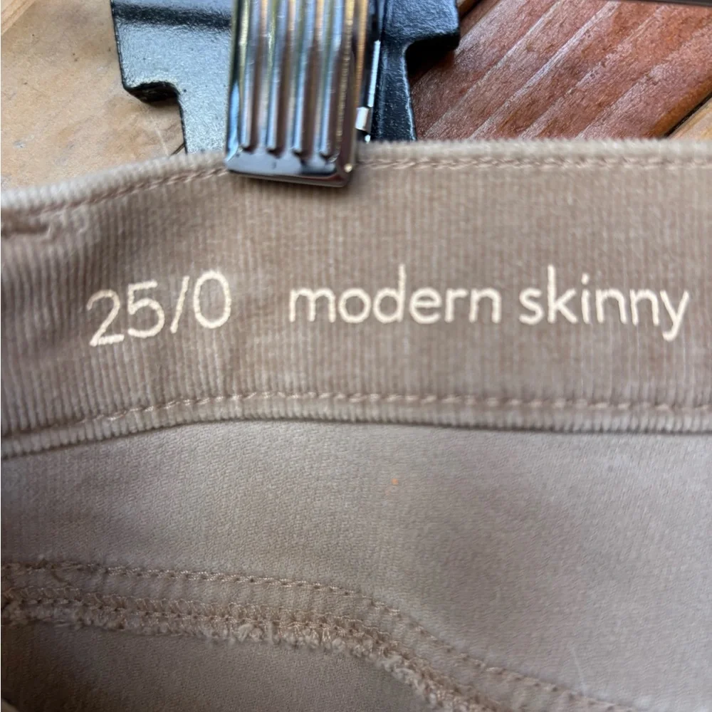 LOFT Straight Leg Jeans in Light Brown - Picture 3 of 5